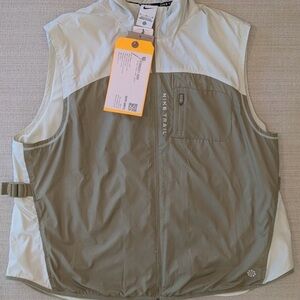 Womens Size XL Nike Trail Repel Running Hiking Gilet Olive "Sample" Vest